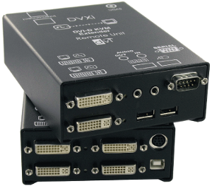 DVI-D/USB CAT5 Extender mit Audio/Seriell